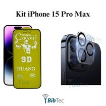 Kit Película de Cerâmica Fosca + Película Câmera Traseira para Iphone 15 Pro Max Kit Película de Cerâmica Fosca + Película Câmera Traseira para Iphone 15 Pro Max
