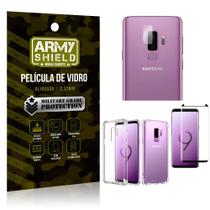 Kit Película de Lente + Película de Vidro + Capa Silicone Samsung Galaxy S9 Plus - Armyshield
