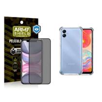 Kit Película De Privacidade + Capinha Samsung A04E - Armyshield