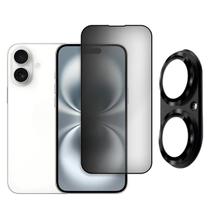 Kit Película De Privacidade + Película Câmera Para iPhone 16 Kit Película De Privacidade + Película Câmera Para iPhone 16