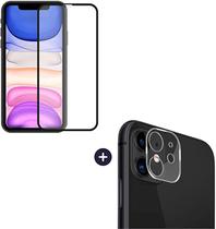 Kit Pelicula De Vidro 3D Frontal + Pelicula Camera Traseira Para Iphone 11