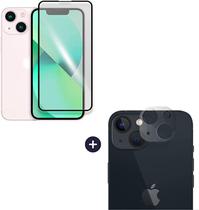 Kit Pelicula De Vidro 3D Frontal + Pelicula Camera Traseira Para Iphone 13