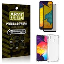 Kit Película de Vidro 3D Privacidade Galaxy A30 + Capa Anti Impacto - Armyshield
