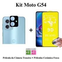 Kit Película Fosca de Cerâmica + Película de Câmera Traseira para Motorola Moto G54 5G
