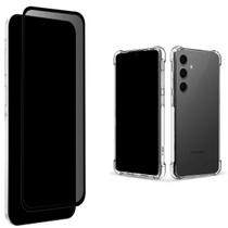 Kit Película Fosca Privacidade e Capinha Para Samsung S24 Fe Kit Película Fosca Privacidade e Capinha Para Samsung S24 Fe