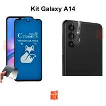 Kit Película Frontal Fosca Privacidade + Película de Câmera Traseira para Samsung Galaxy A14