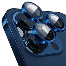 Kit Película Lente Câmera Lisa Compatível Com Iphone 17 17 AIR 17 PRO 17 PRO MAX Cor:azul escuroTamanho:iphone 17(2Pcs)