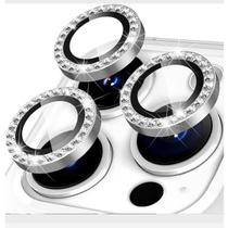 Kit Película Lente Câmera Lisa Ou Brilho Diamante Compatível Com iphone 11 12 13 14 15 16 Pro Max