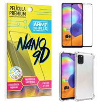 Kit Película Premium Nano 9D para Galaxy A31 + Capa Anti Impacto - Armyshield