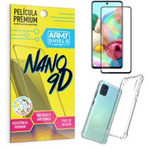 Kit Película Premium Nano 9D para Galaxy A71 + Capa Anti Impacto - Armyshield