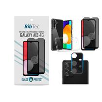 Kit Película Privacidade 3D + Capa Transparente + Película de Câmera Samsung Galaxy A13 4G