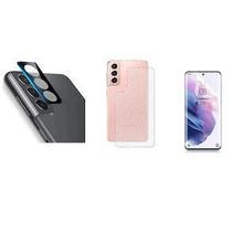 Kit Película Samsung Galaxy S21+ Plus 6.7 Frontal NanoShield + Fibra Traseira + Lens Protect / Câmera Kit Película Samsung Galaxy S21+ Plus 6.7 Frontal NanoShield + Fibra Traseira + Lens Protect / Câmera