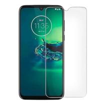 Kit Película Vidro Transparente Moto G8 Plus + Capinha - Premium