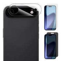Kit Películas De Câmera Proteção Vidro 3D Para iPhone 17 / Air / Pro / Max