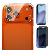 Kit Películas De Câmera Proteção Vidro 3D Para iPhone 17 / Air / Pro / Max