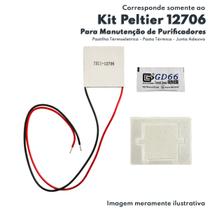 Kit Peltier 12706 Pasta Térmica 5g e Junta Adesiva Para de Purificador de Água