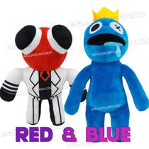 Kit Pelúcia Rainbow Friends Roblox Boneco Blue Azul e Red