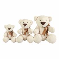 Kit Pelúcias - 3 Ursos - Ursinho Petuti Artic com Lacinho - G-M-P - Anjos Baby Kit Pelúcias - 3 Ursos - Ursinho Petuti Artic com Lacinho - G-M-P - Anjos Baby