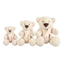 Kit Pelúcias - 3 Ursos - Ursinho Petuti Artic com Lacinho Salmão - Anjos Baby Kit Pelúcias - 3 Ursos - Ursinho Petuti Artic com Lacinho Salmão - Anjos Baby