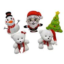 Kit pelúcias de natal/casal de ursos/papai noel/arvore de natal/boneco de neve Kit pelúcias de natal/casal de ursos/papai noel/arvore de natal/boneco de neve