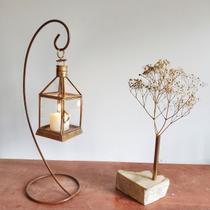 Kit Pendente Decorativo Lanterna Marroquina + Suporte Ferro Kit Pendente Decorativo Lanterna Marroquina + Suporte Ferro