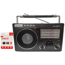 Kit Pendrive Mini 16Gb Radio Retro Portátil Vintage Fm Usb