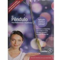 Kit Pêndulo para Radiestesia e Radiônica com Manual Pêndulo Gráficos Dourado - BRASIL ESOTERICO