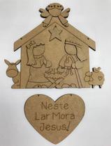 Kit penduricalho presépio + papel de decoupage - cód. 49125