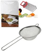 Kit Peneira 18Cm Tabua 31X21Cm Ralador 15X7