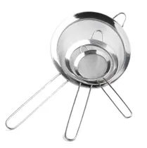 Kit Peneira aço inox 3 tamanhos cozinha profissional