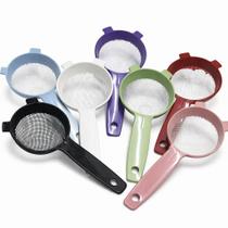 Kit Peneira de Plástico 7 cm Mini 24 Peças