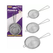 Kit Peneira em Inox com 3 Peças