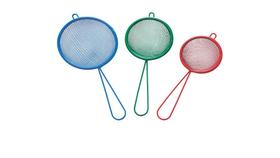 Kit Peneiras Coador Metal Colorido Cozinha 3 Peças ( 28157 )