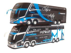 kit PENHA Ônibus 2 andares 30cm - Marcopolo G7 DD - G8 - mini - Miniatura - Min