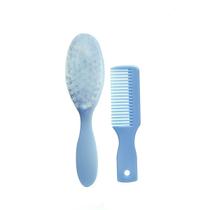 Kit Pente e Escova Cuidados Para Cabelos Turminha Guara Azul Kit Pente e Escova Cuidados Para Cabelos Turminha Guara Azul