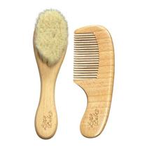 Kit Pente e Escova de Bambu - Laço Bebê Kit Pente e Escova de Bambu - Laço Bebê