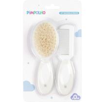 Kit Pente e Escova para Bebe Cerdas Naturais Pimpolho Kit Pente e Escova para Bebe Cerdas Naturais Pimpolho
