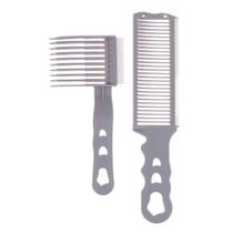 Kit Pente Profissional Corte Degradê Curvo Auxílio Cabelo Masculino e Feminino Barbeiro e Cabeleireiro