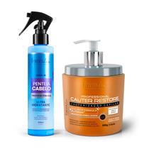 Kit Penteia Cabelo protetor e Bye Bye Volume Forever Liss