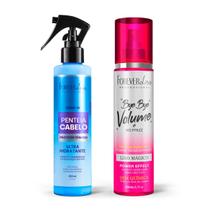 Kit Penteia Cabelo Spray e Bye Bye Volume 200ml Forever Liss