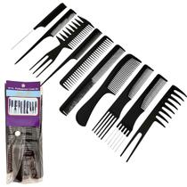 Kit Pentes Cabeleireiros 10 Unidades Kit Pentes Cabeleireiros 10 Unidades