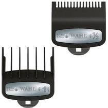 Kit Pentes De Disfarce Especial Wahl 0.5 E 1.5 Preto Original Para Máquinas De Cortar Cabelo