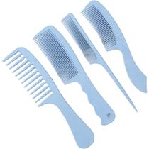 Kit Pentes Finos e Dentes Largos Azul (4 Produtos)