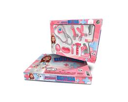 Kit Pequena Doutora Menina Rosa 10 Peças 813 - Pica pau