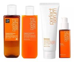 Kit perfect serum original shampoo 200ml condicionador 200ml treatment 180ml serum original 80ml mise en scene