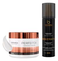 Kit Perfeitox Alinhamento 300g E Biokeratin 200ml Bórabella Kit Perfeitox Alinhamento 300g E Biokeratin 200ml Bórabella
