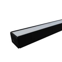 Kit Perfil Sobrepor 3 Metros Preto + Fonte Alimentação + Fita Led Branco Neutro