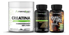 Kit Performance Ativa Nanogen Creatina Pura NanoFire Testo 950