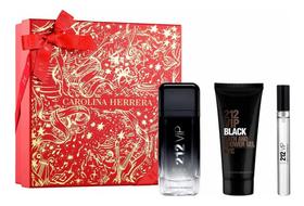 Kit Perfume 212 VIP Black Eau De Parfum Masculino Carolina Herrera 100ml + 10ml + Shower Gel