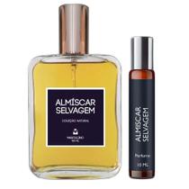 Kit Perfume Almíscar Selvagem 100ml + Spray Portátil 10ml